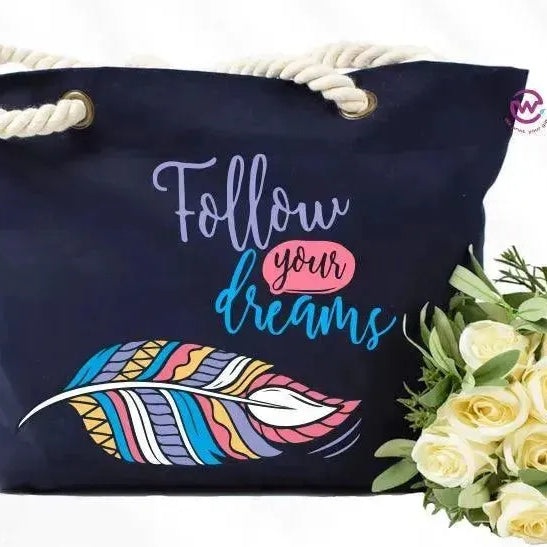 Beach -Bag- Dream Catcher - WE PRINT