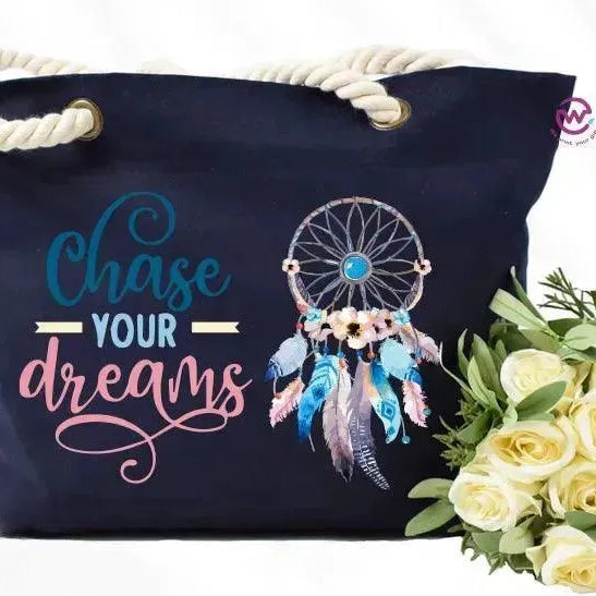 Beach -Bag- Dream Catcher - WE PRINT