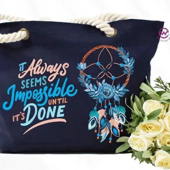 Beach -Bag- Dream Catcher - WE PRINT