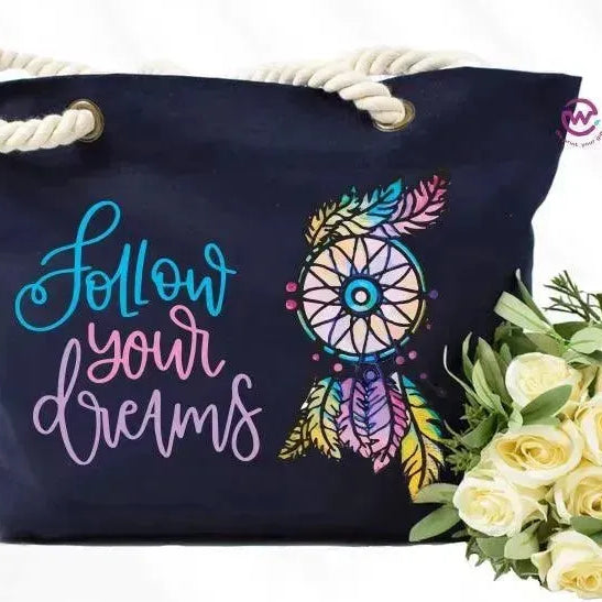 Beach -Bag- Dream Catcher - WE PRINT