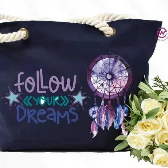 Beach -Bag- Dream Catcher - WE PRINT