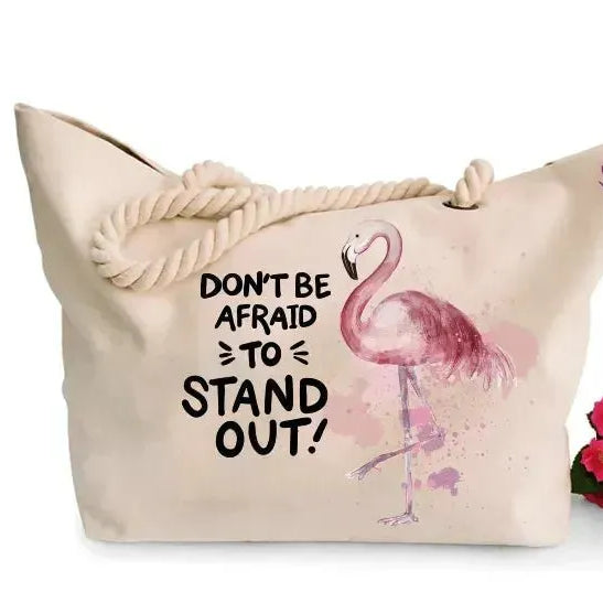 Beach -Bag- Flamingo - WE PRINT