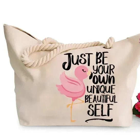 Beach -Bag- Flamingo - WE PRINT