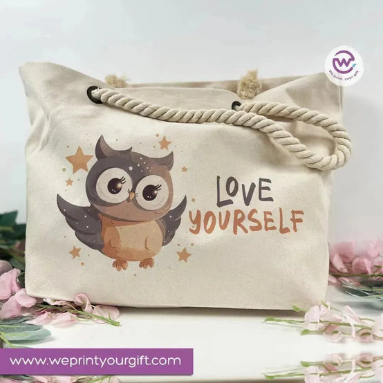 Beach-Bag -Owl - WE PRINT
