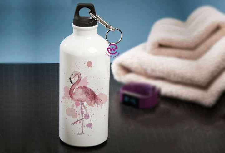 Aluminum bottle - Flamingo - weprint.yourgift