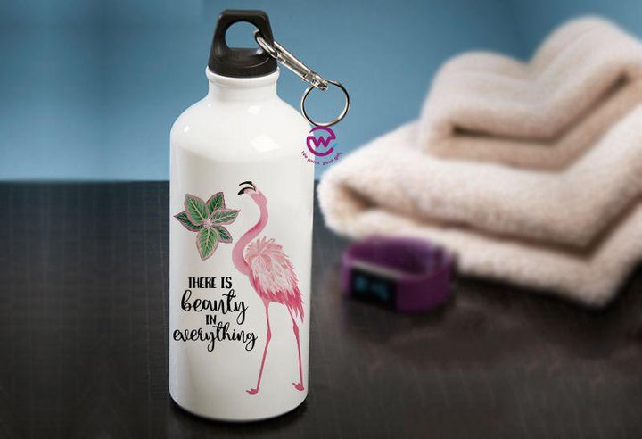 Aluminum bottle - Flamingo - weprint.yourgift