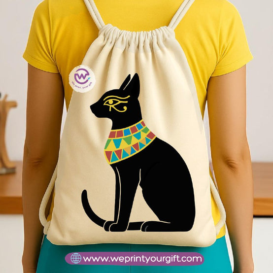 Pharaonic Egyptian Drawstring Backpack – Ancient Art Inspired Designs