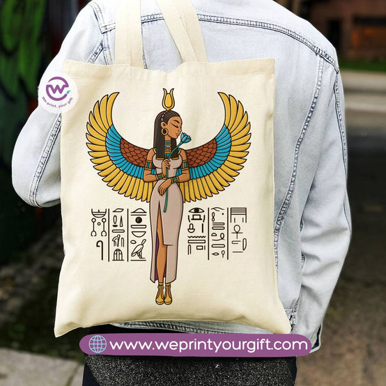 Egyptian Pharaonic Canvas Tote Bag