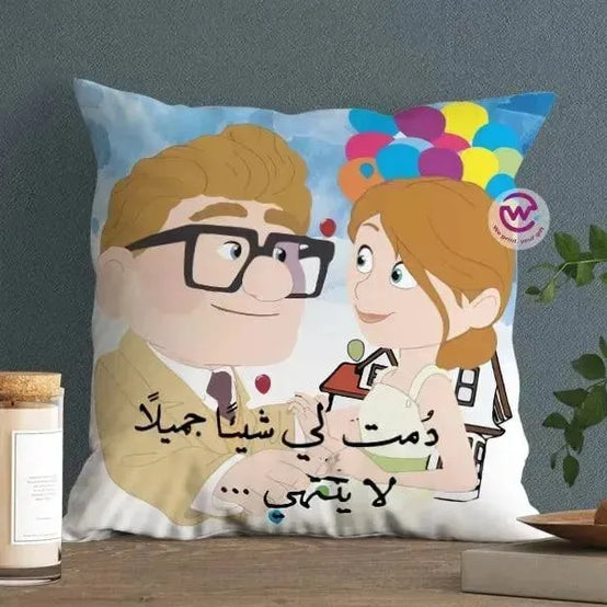 Canvas Cushion-Square Shape - Cartoon Up - WE PRINT