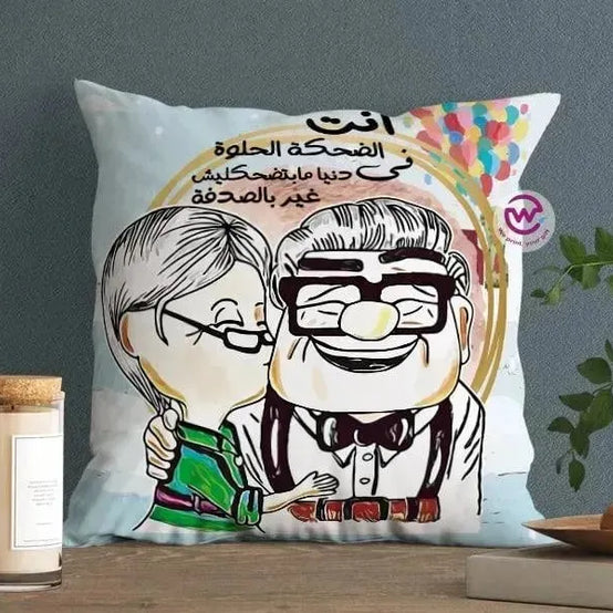 Canvas Cushion-Square Shape - Cartoon Up - WE PRINT