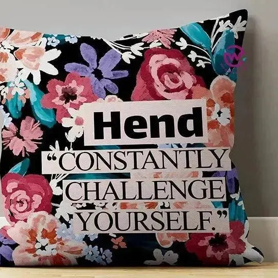 Canvas Cushion-Square Shape - Motivation - WE PRINT
