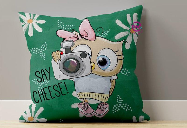 Canvas Cushion-Square Shape - Owls - weprint.yourgift