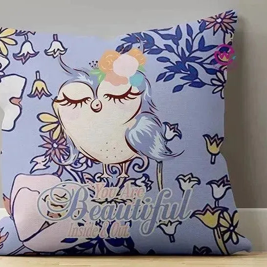 Canvas Cushion-Square Shape - Owls - WE PRINT