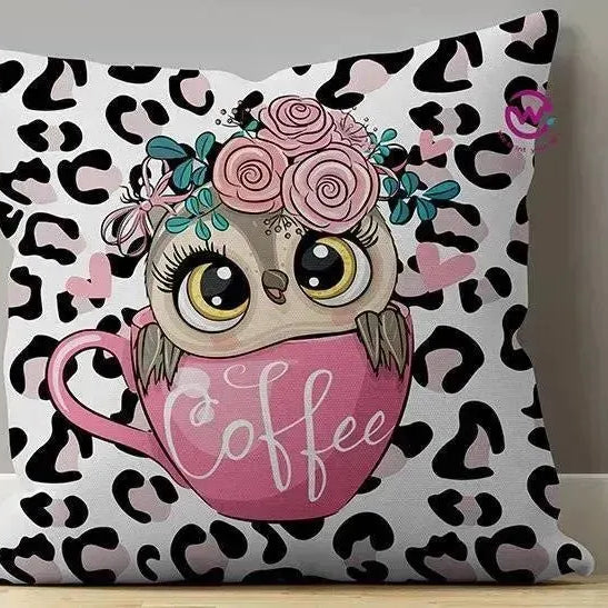 Canvas Cushion-Square Shape - Owls - WE PRINT