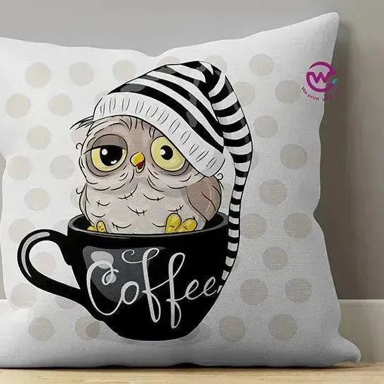 Canvas Cushion-Square Shape - Owls - WE PRINT