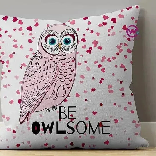 Canvas Cushion-Square Shape - Owls - WE PRINT