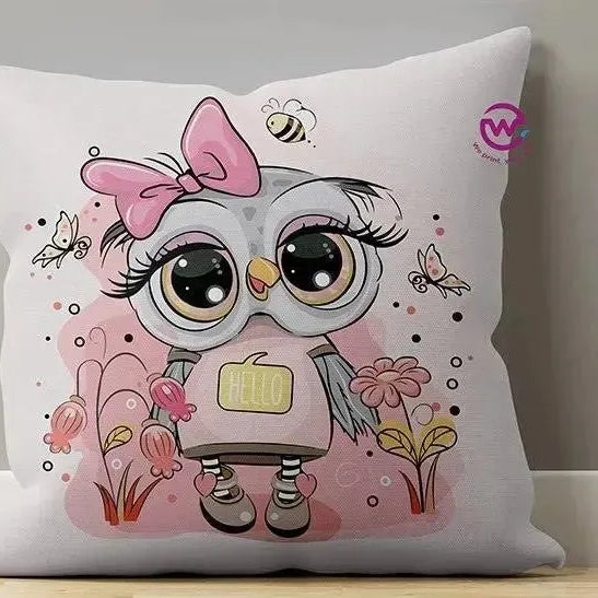 Canvas Cushion-Square Shape - Owls - WE PRINT