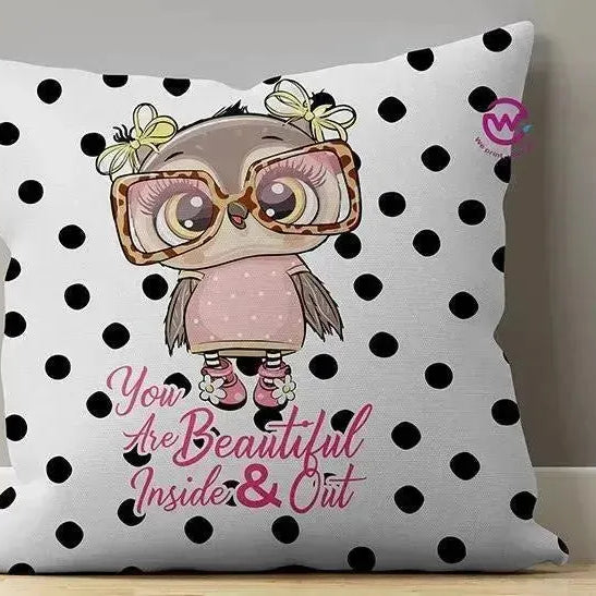 Canvas Cushion-Square Shape - Owls - WE PRINT