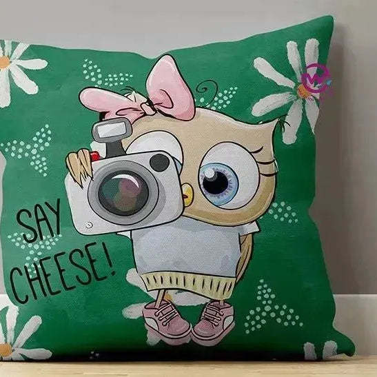 Canvas Cushion-Square Shape - Owls - WE PRINT