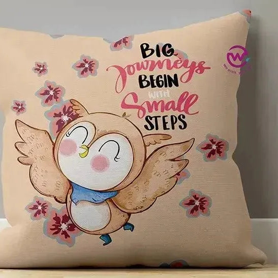 Canvas Cushion-Square Shape - Owls - WE PRINT