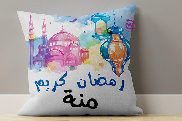 Canvas Cushion-Square Shape - Ramadan -A - WE PRINT