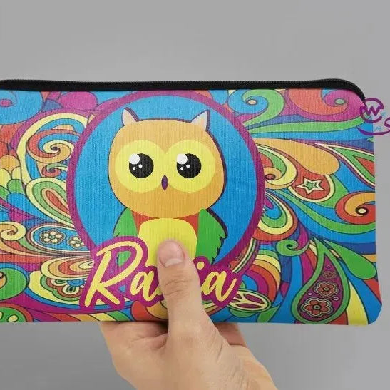 Canvas - Pencil Case -Cute owl - WE PRINT