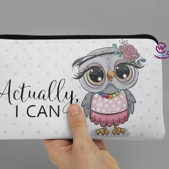 Canvas - Pencil Case -Cute owl - WE PRINT
