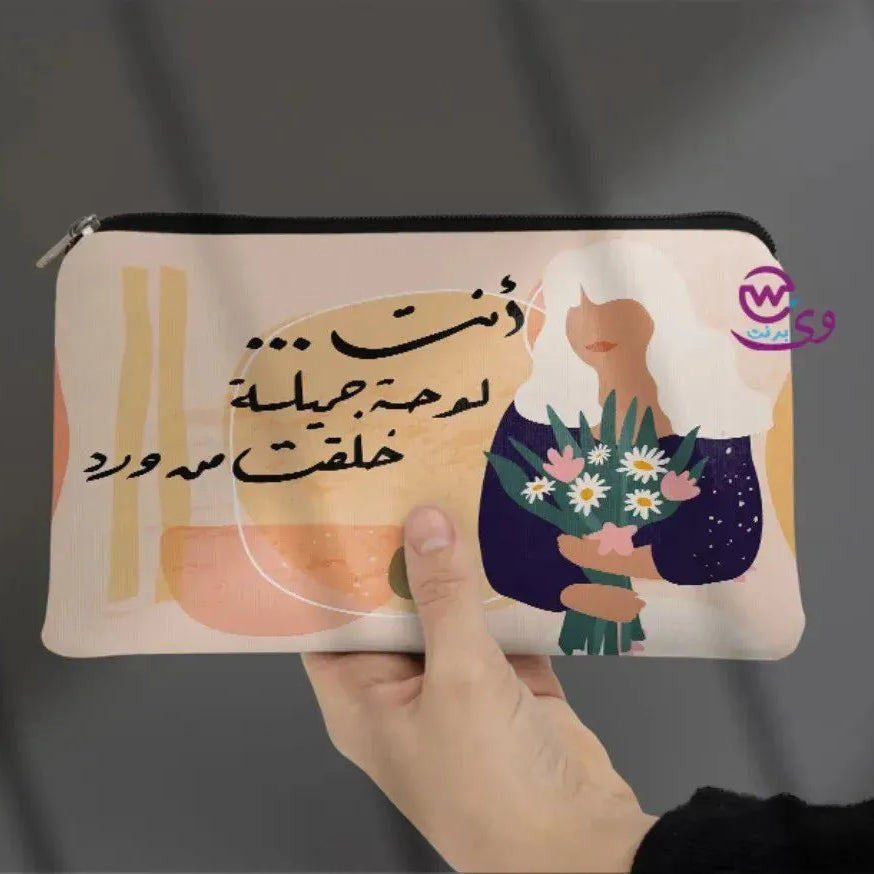 Canvas - Pencil Case -Line Arts - WE PRINT