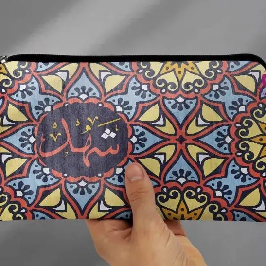 Canvas - Pencil Case -Names & Mandala - WE PRINT