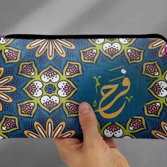 Canvas - Pencil Case -Names & Mandala - WE PRINT
