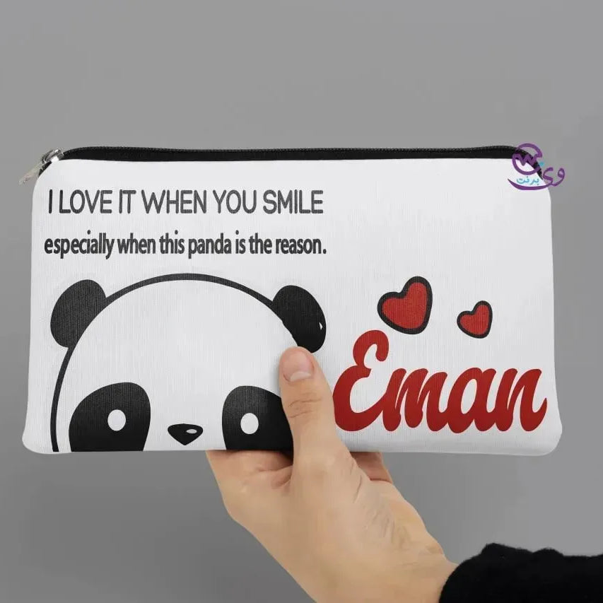 Canvas - Pencil Case - Panda - WE PRINT