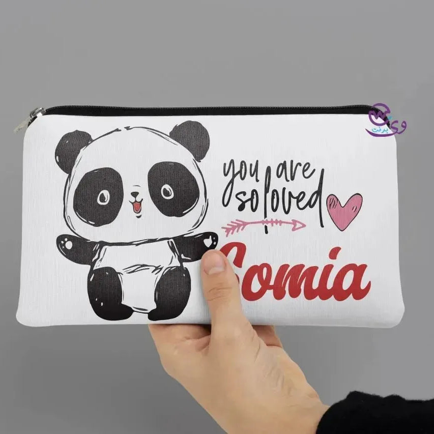 Canvas - Pencil Case - Panda - WE PRINT