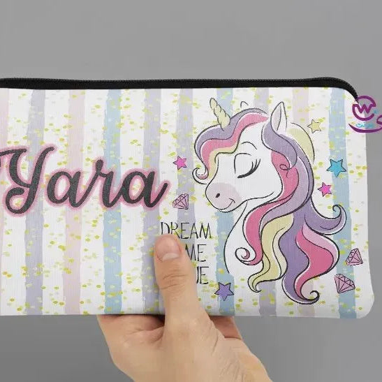 Canvas - Pencil Case - Unicorn Designs - WE PRINT