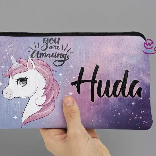 Canvas - Pencil Case - Unicorn Designs - WE PRINT