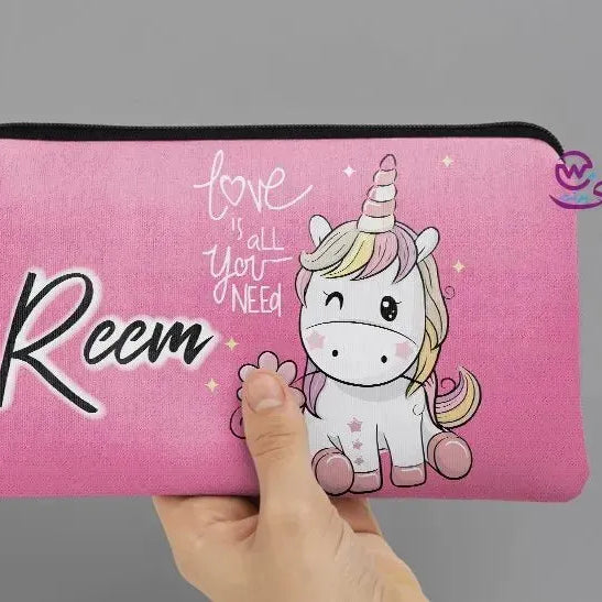 Canvas - Pencil Case - Unicorn Designs - WE PRINT