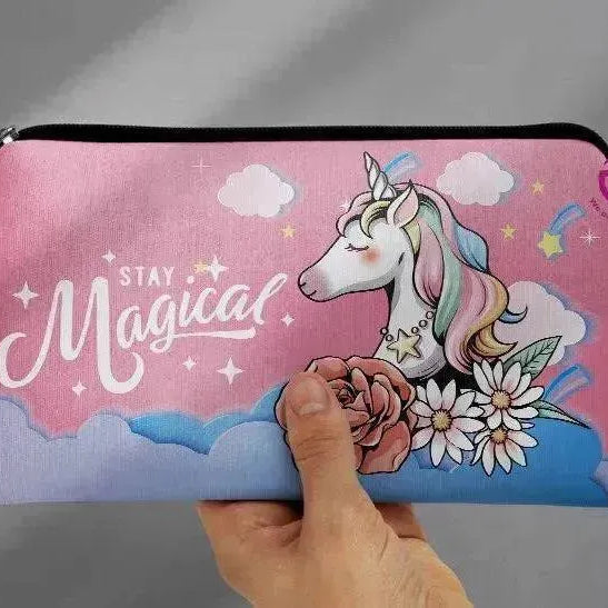 Canvas - Pencil Case - Unicorn - WE PRINT