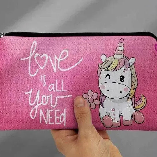 Canvas - Pencil Case - Unicorn - WE PRINT