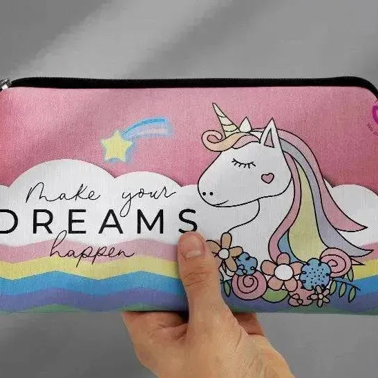 Canvas - Pencil Case - Unicorn - WE PRINT