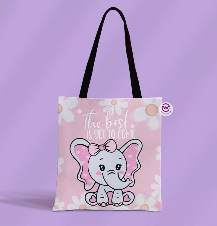 Canvas Tote Bag - Elephant - weprint.yourgift