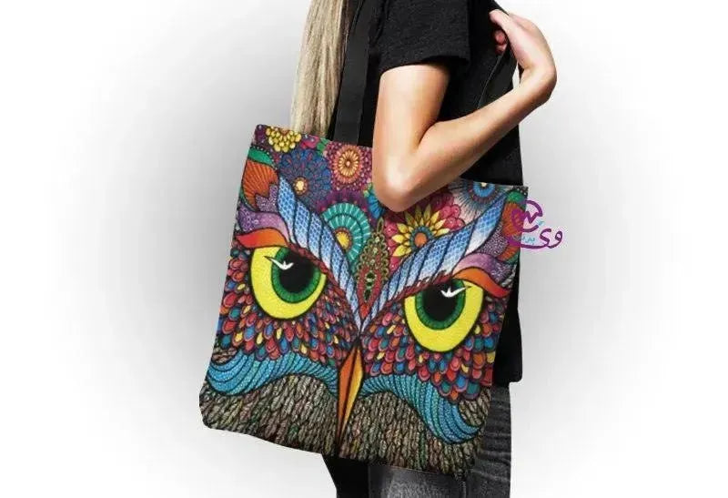canvas tote bag - Owl - WE PRINT