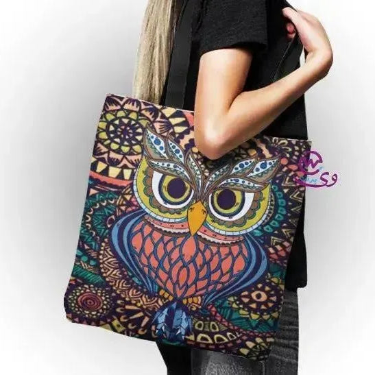 canvas tote bag - Owl - WE PRINT