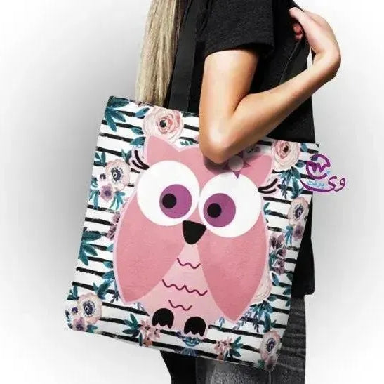 canvas tote bag - Owl - WE PRINT