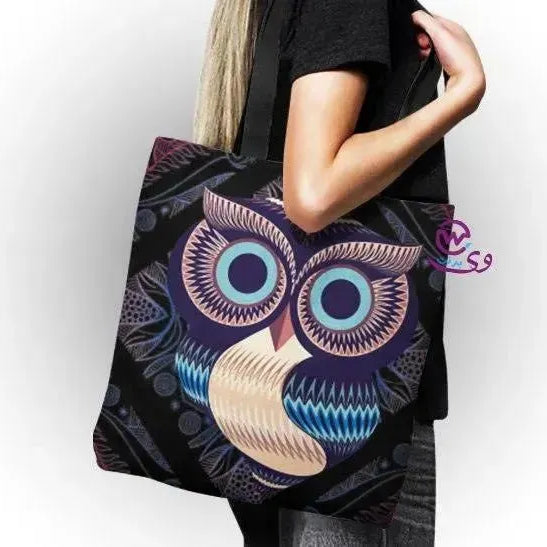 canvas tote bag - Owl - WE PRINT