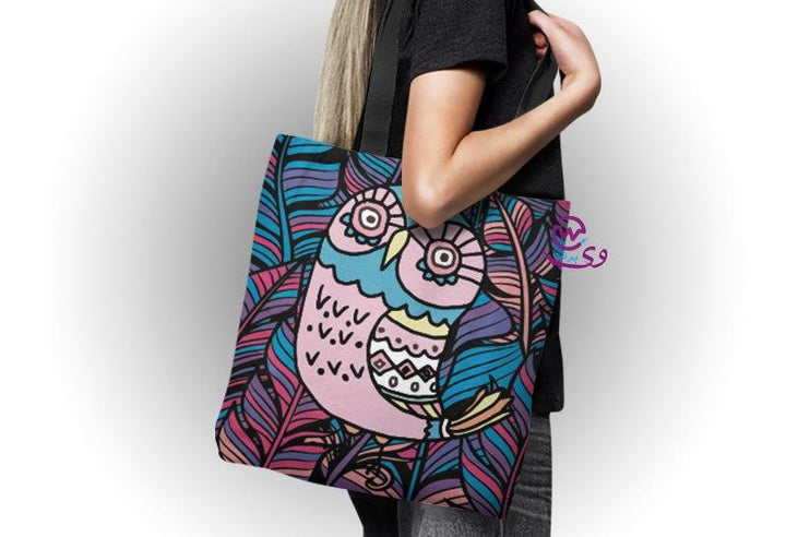 Canvas Tote Bag - Owl - weprint.yourgift