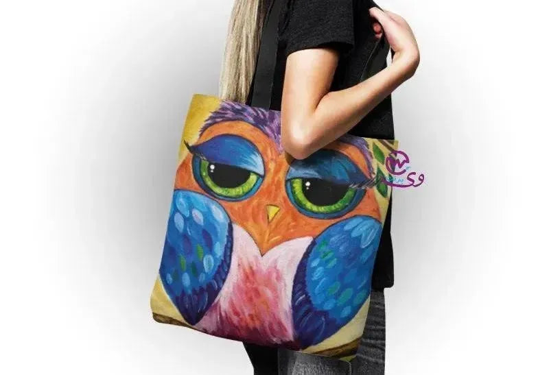 canvas tote bag - Owl - WE PRINT