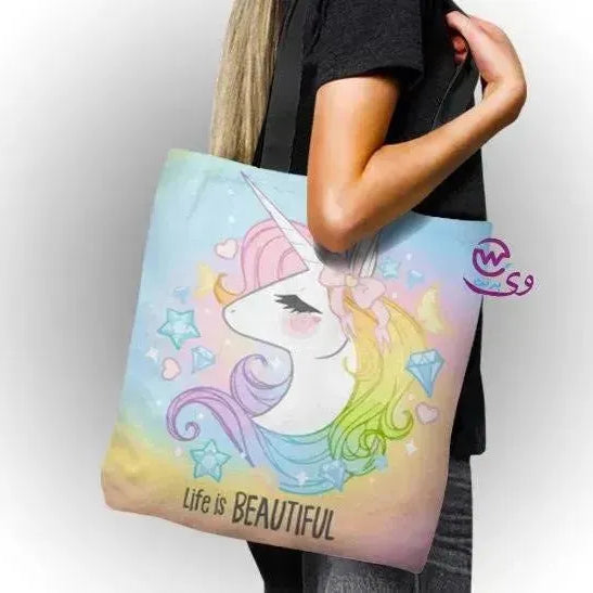 Canvas Tote Bag - Unicorn - WE PRINT