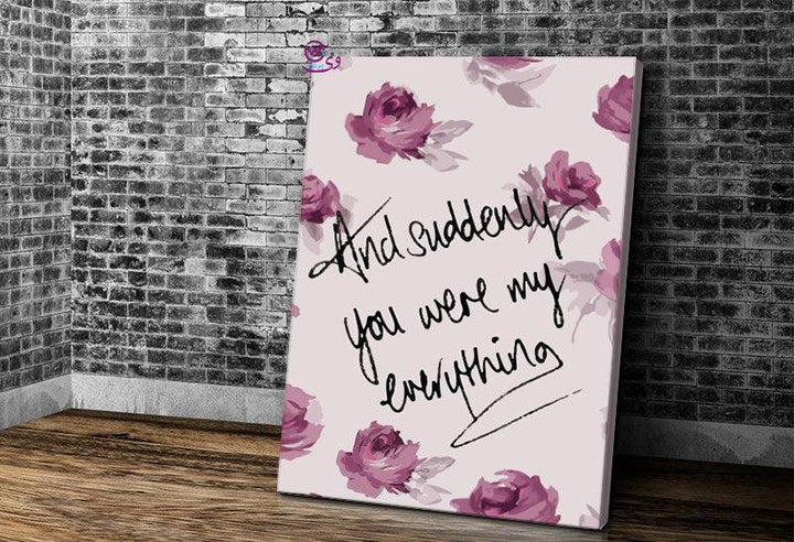 Canvas wall Frame - lovers - weprint.yourgift