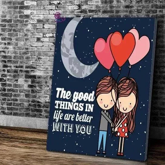 Canvas wall Frame - lovers - WE PRINT