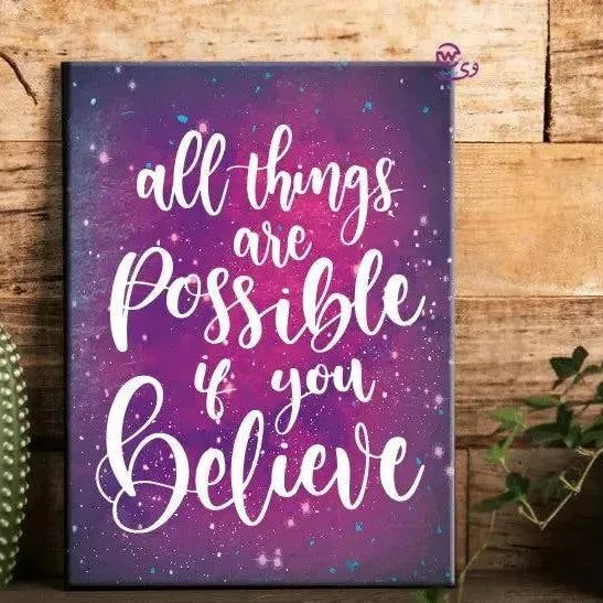 Canvas wall Frame -Motivational Quotes - WE PRINT