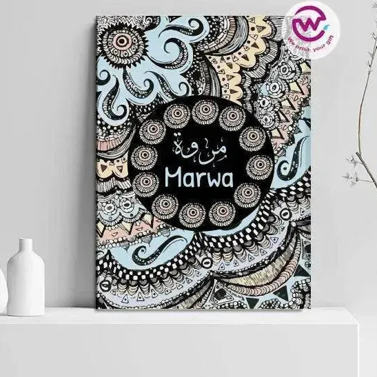 Canvas wall Frame - Names - WE PRINT